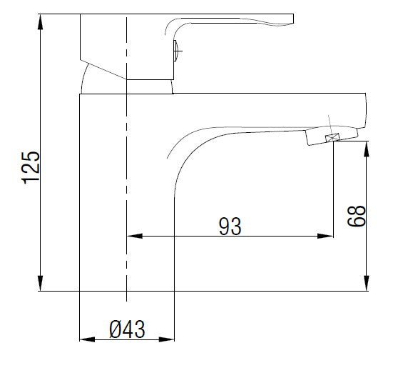 Washbasin mixer