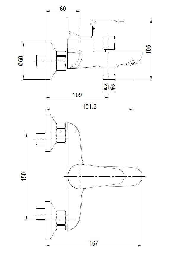EW40861 Bath mixer