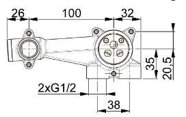 Concealed box unit for washbasin mixer
