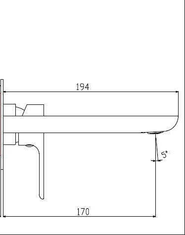 External visible parts washbasin mixer