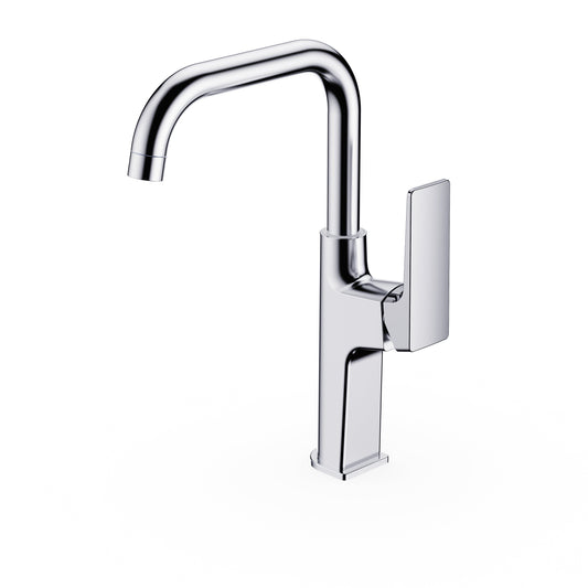 Side lever washbasin mixer