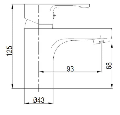 Washbasin mixer