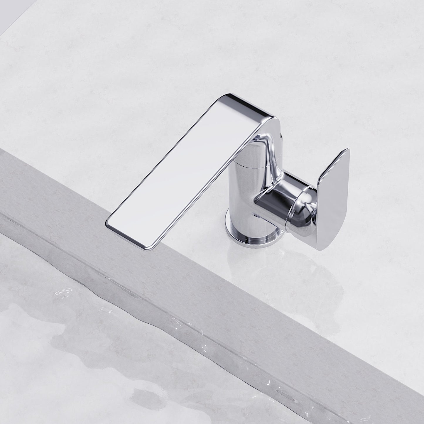 Side lever washbasin mixer