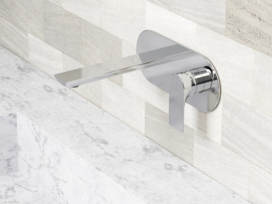 Build in washbasin spout 180mm visible part one plate