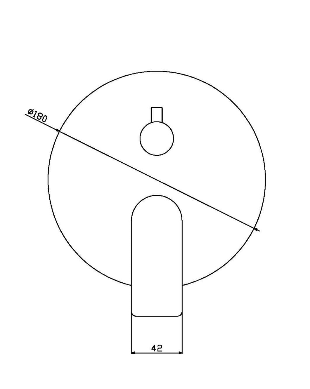 Concealed bath mixer