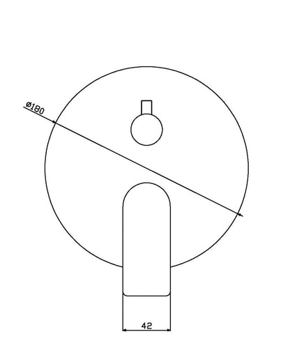 Concealed bath mixer
