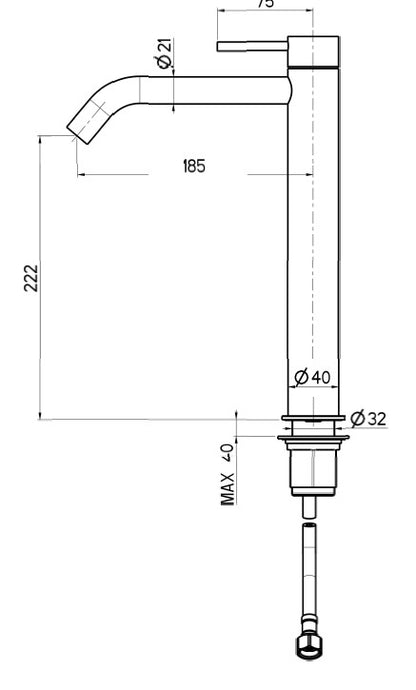 Washbasin mixer XL