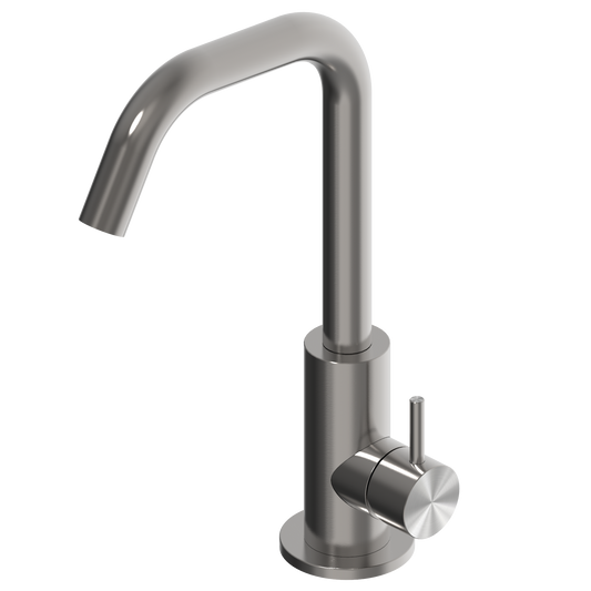 Side lever washbasin mixer