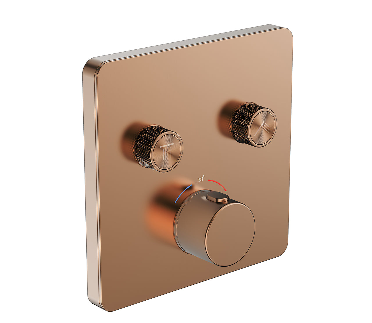 EW40391 Externer Sichtteil-Thermostatmischer mit 2 Ausgängen