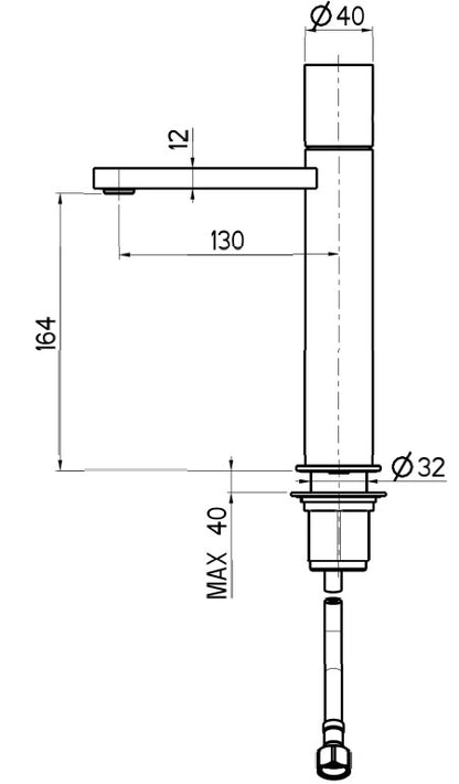 Washbasin mixer L
