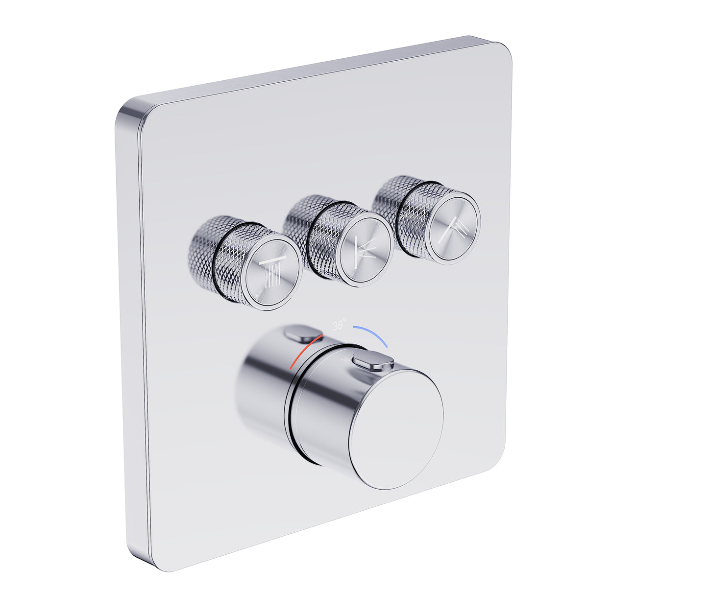 EW40381 Externer Teil 3-Auslass-Thermostatmischer