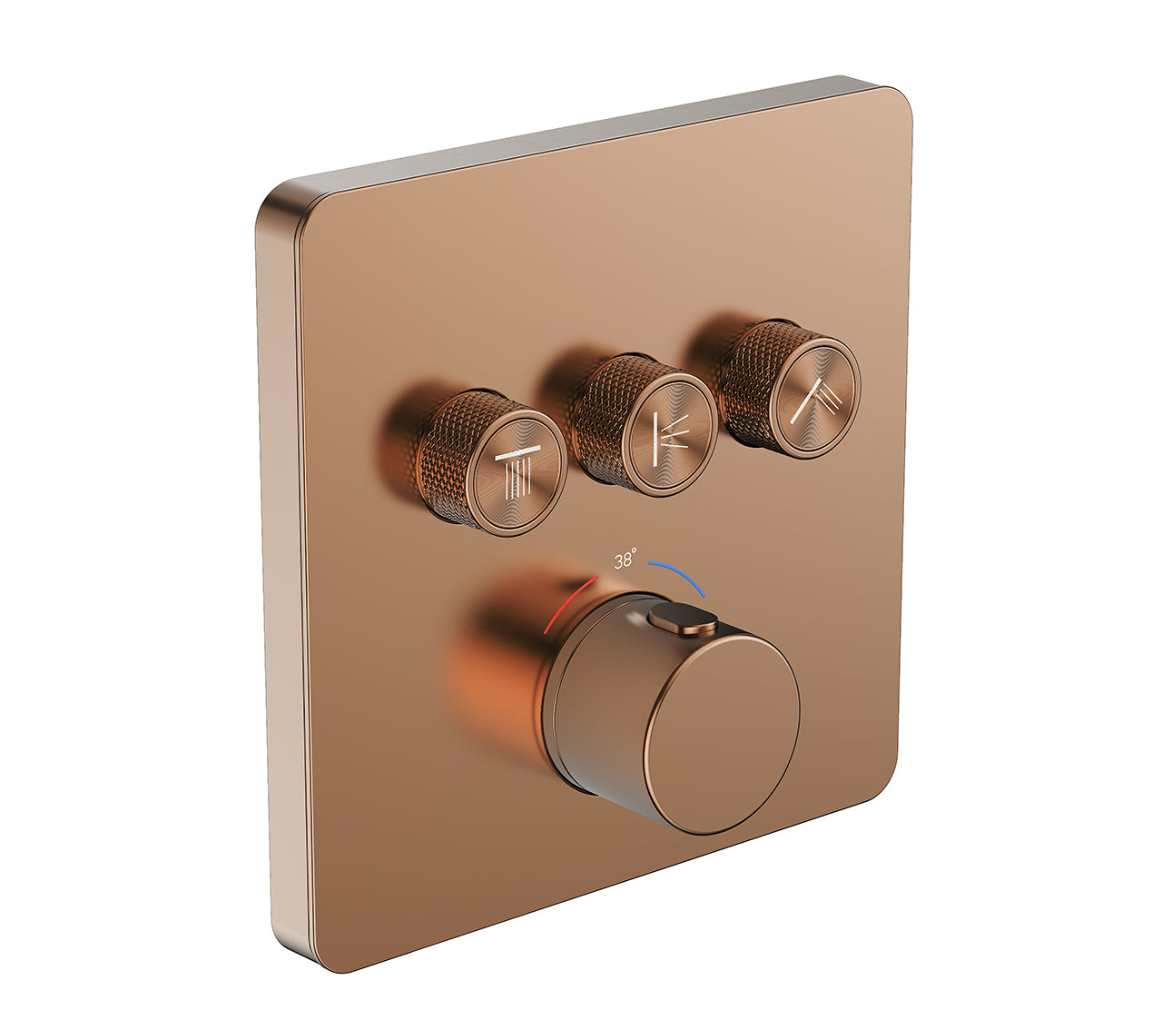 EW40381 Externer Teil 3-Auslass-Thermostatmischer