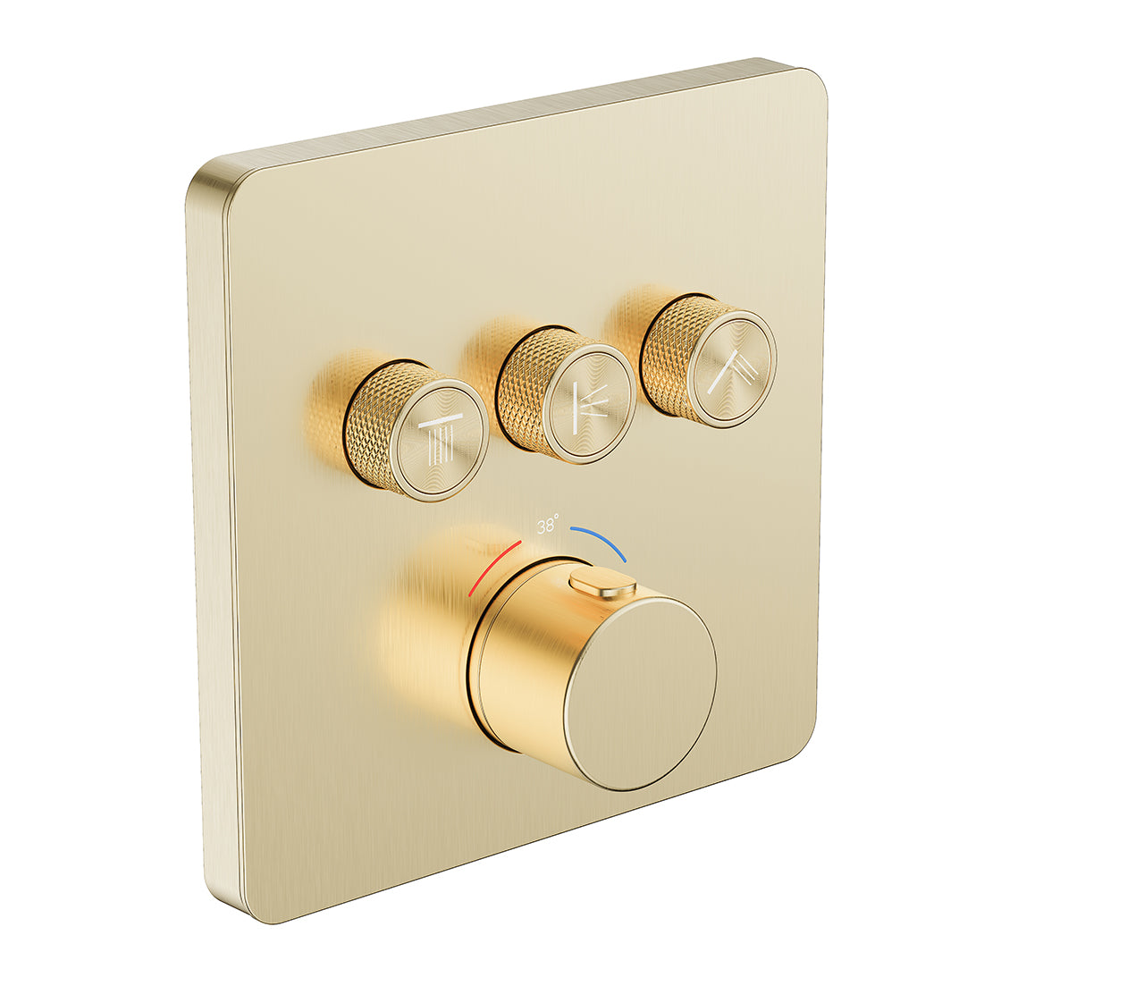 EW40381 Externer Teil 3-Auslass-Thermostatmischer