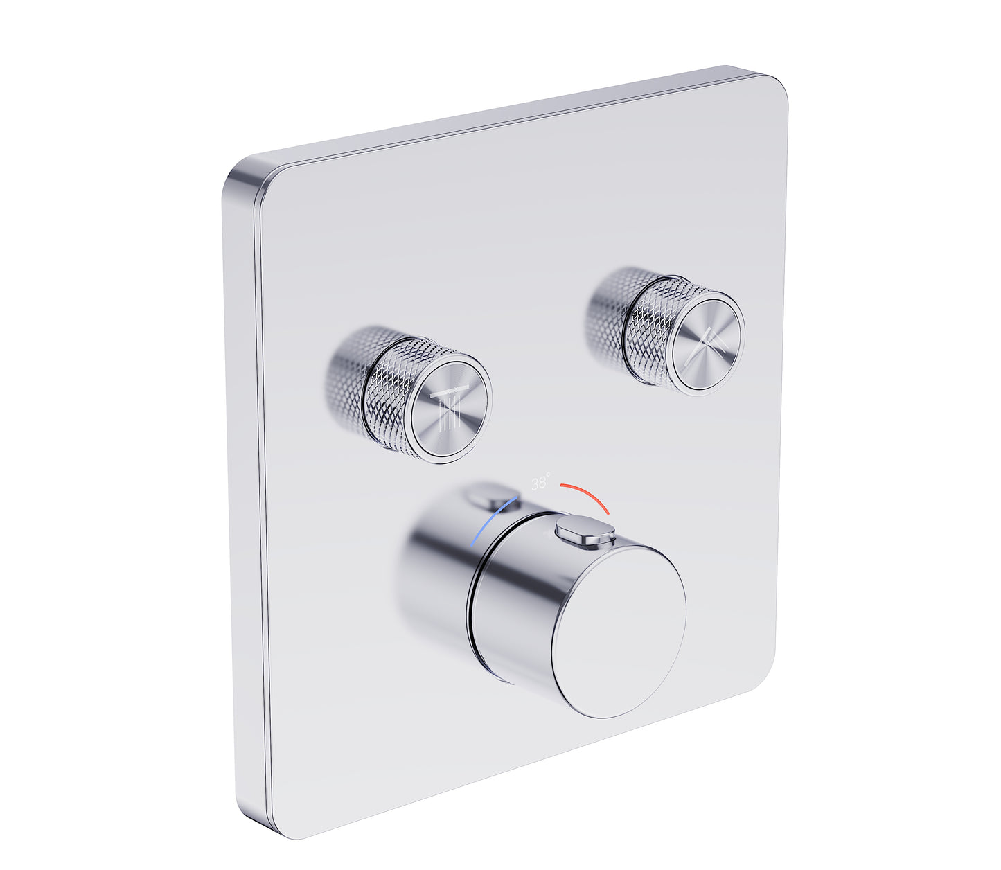 EW40391 Externer Sichtteil-Thermostatmischer mit 2 Ausgängen