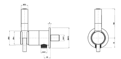 Absperrung mit automatischer Schließfunktion