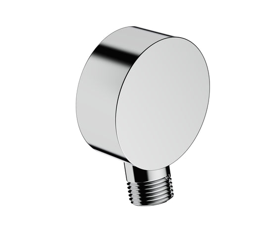 Brass wall elbow union