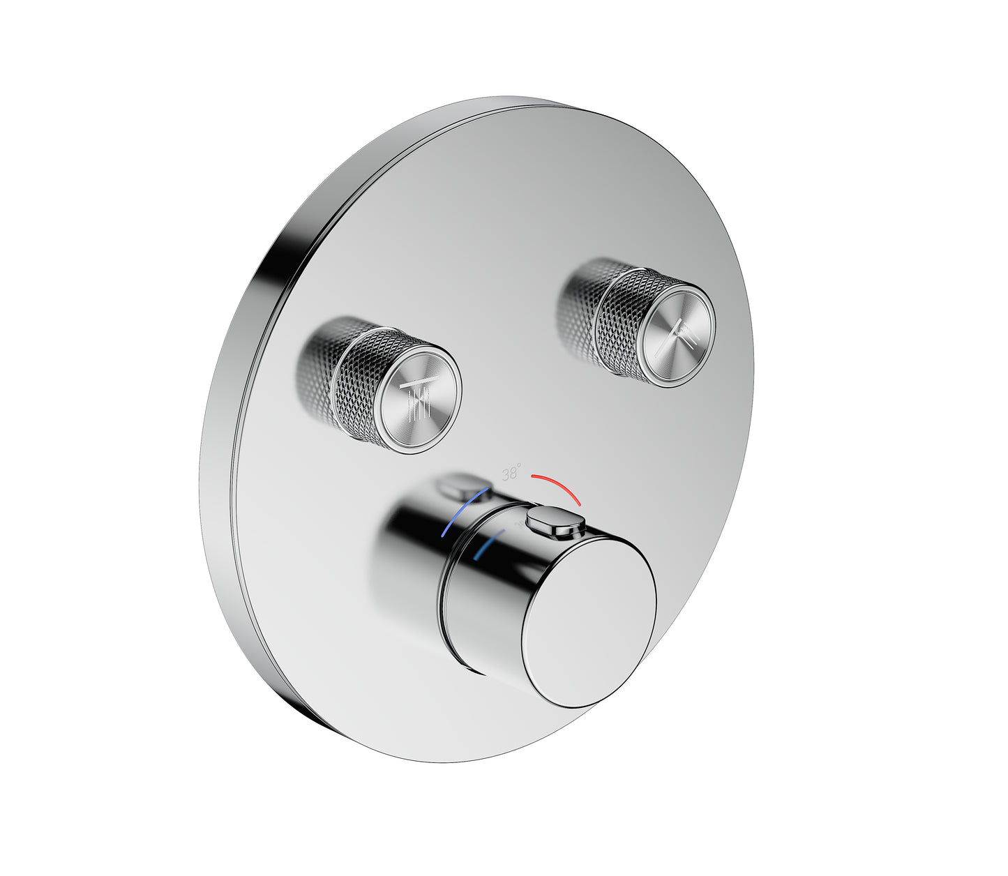 External visible parts thermostatic mixer-2 outlet