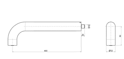 EW401169 Wandmontierter Duschkopf